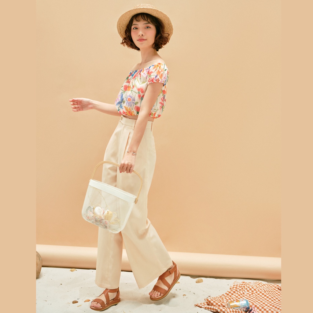 BLEUBIRD Quần suông đũi ống rộng LINEN CULOTTES | BigBuy360 - bigbuy360.vn