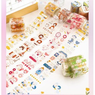 Băng keo cute PET Rainbow - Washi tape - mjstore