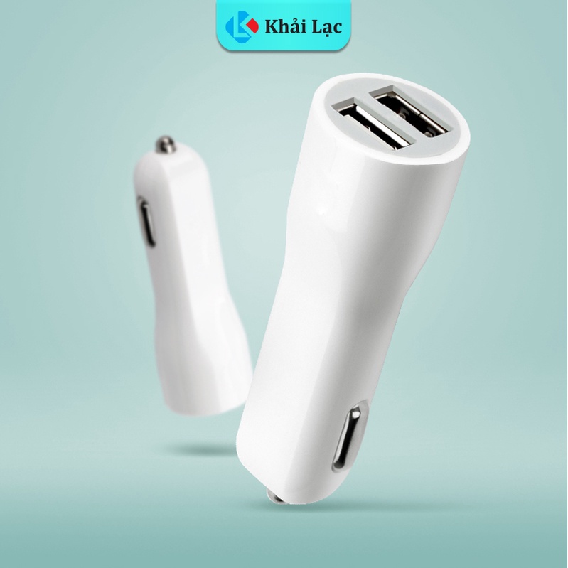Cốc sạc xe hơi Khải Lạc Cốc Sạc Ô Tô, Cốc Sạc Xe Hơi 2 Cổng Sạc, Sạc Điện Thoại Trên Ô Tô 2 Cổng Đa Năng
