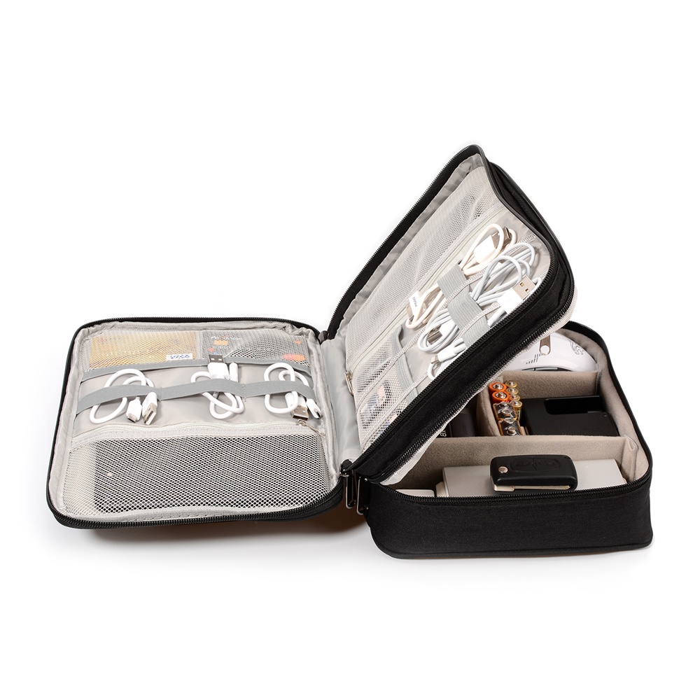 Túi Đựng Phụ Kiện Điện Tử / Dây Cáp / Sạc Dự Phòng Tiện Dụng Mang Theo Du Lịch