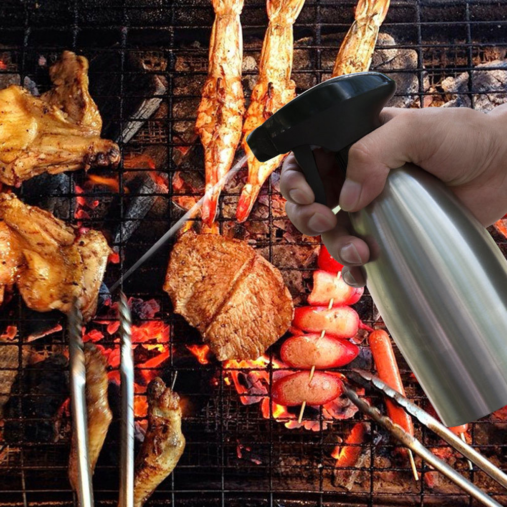 Bình Xịt Dầu Nấu Ăn Bằng Thép Không Gỉ Dung Tích 500ml