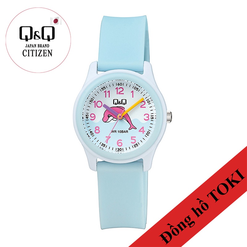 Đồng Hồ Trẻ Em Q&amp;Q Citizen VS59J005Y Dây Nhựa Chống Nước