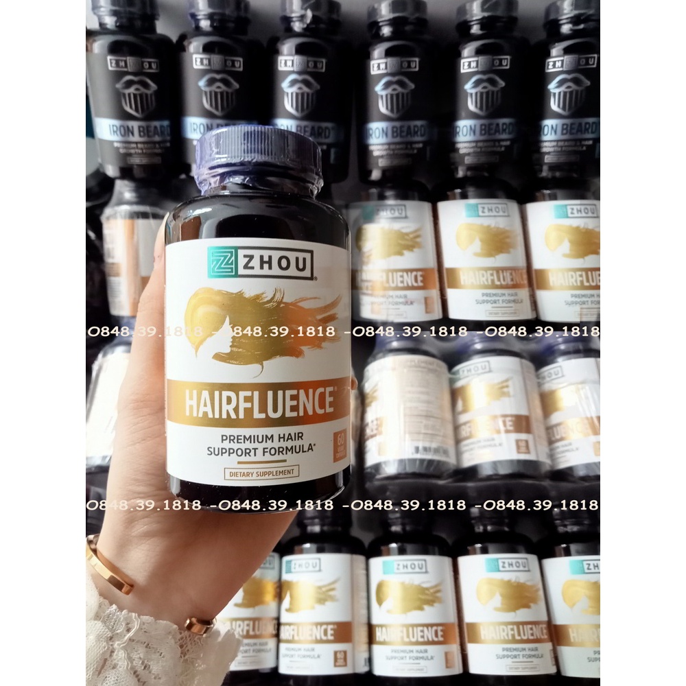 Viên Uống Hairfluence mọc râu tóc nhanh