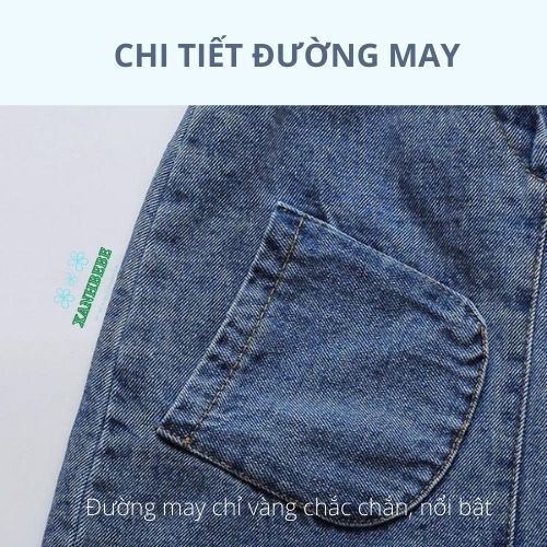 Quần yếm bò TT03 xuất Hàn dễ thương cho bé hè 2020 [HÀNG CAO CẤP]