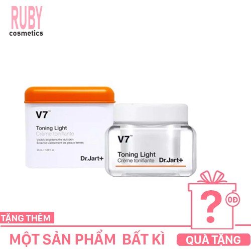 Kem Dưỡng Trắng Da Phục Hồi Da Hỗ Trợ Giảm Thâm Nám V7 Toning Light DR.JART+ 50ml - Hàn Quốc RUBY.BEAUTI