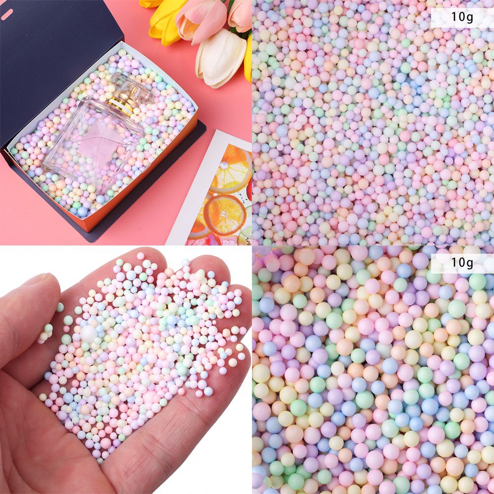 Hạt bóng xốp polystyrene nhỏ nhắn nhiều màu sắc dùng trang trí hộp quà diy