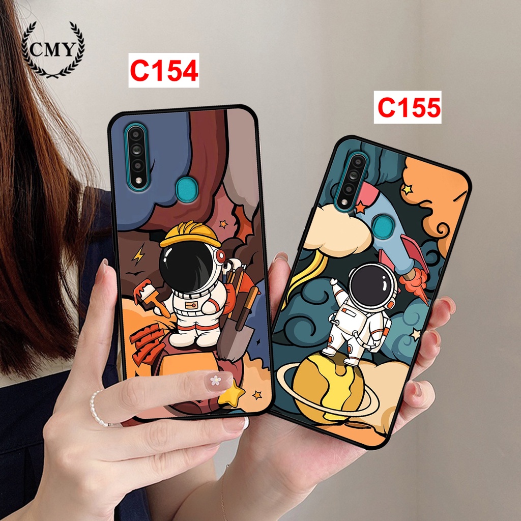 Ốp lưng Oppo A31 in hình vũ trụ phi hành gia. Ốp oppo a31 rẻ bền đẹp.