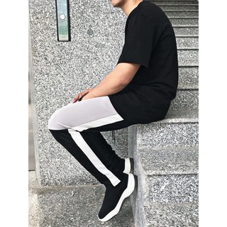 Quần nỉ kẻ sọc 2 màu - Split Trackpant