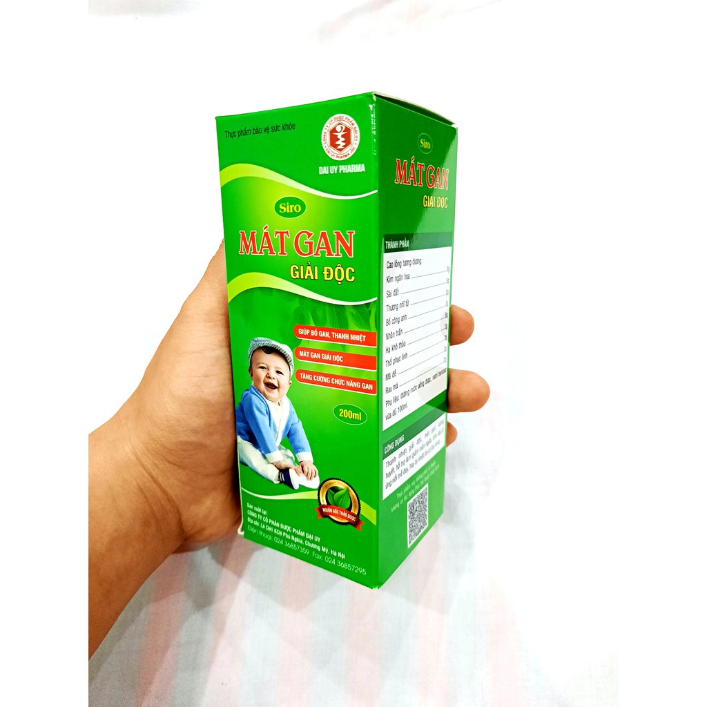 Siro Mát gan giải độc Đại Uy (Chai 200ml)