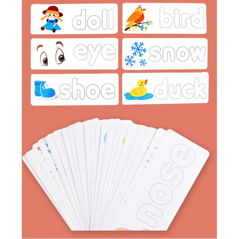 [New] Bộ 28 thẻ ghép từ vựng tiếng anh - Spelling Game hiệu Treehole giúp bé phát triển tư duy