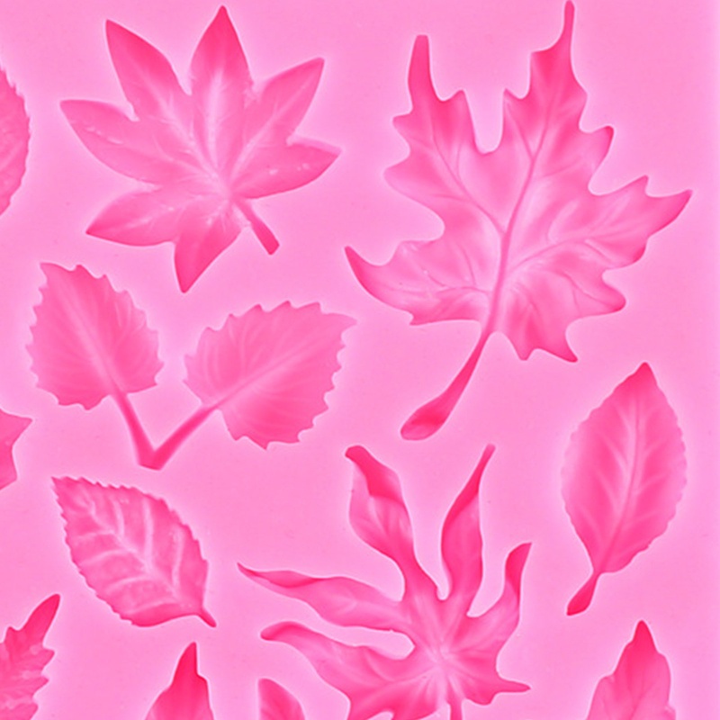 Khuôn Silicone Làm Lủng Lẳng Thủ Công Hình Lá Phong Cho Gia Đình