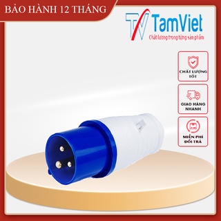 Phích cắm công nghiệp, phích cắm điện công nghiệp 1 pha 3 chấu 220V