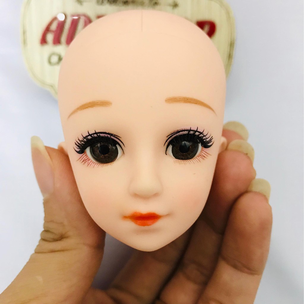 Đầu búp bê trơn đã faceup của búp bê 36cm