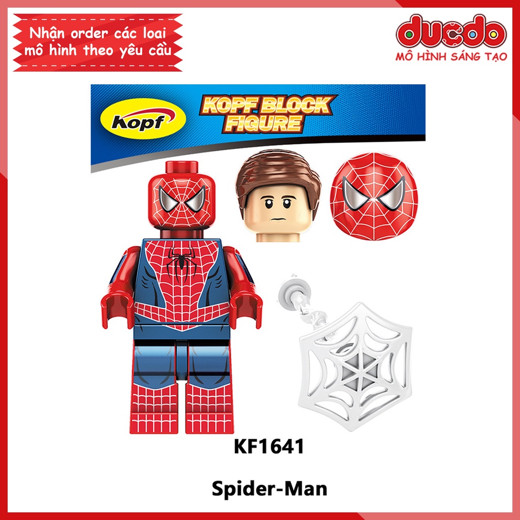 Minifigures nhân vật Spider Man Green Goblin - Đồ chơi Lắp ghép Xếp hình Mini Iron Man Mô hình Koruit KF6153