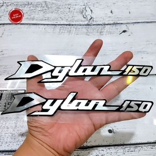 Tem decal nổi DYLAN 150 kèm thông số như hình
