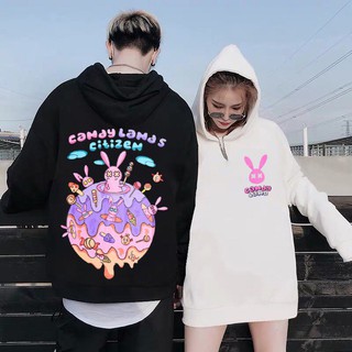 Áo hoodie bad rabbitss unisex form rộng freeship toàn quốc MS03