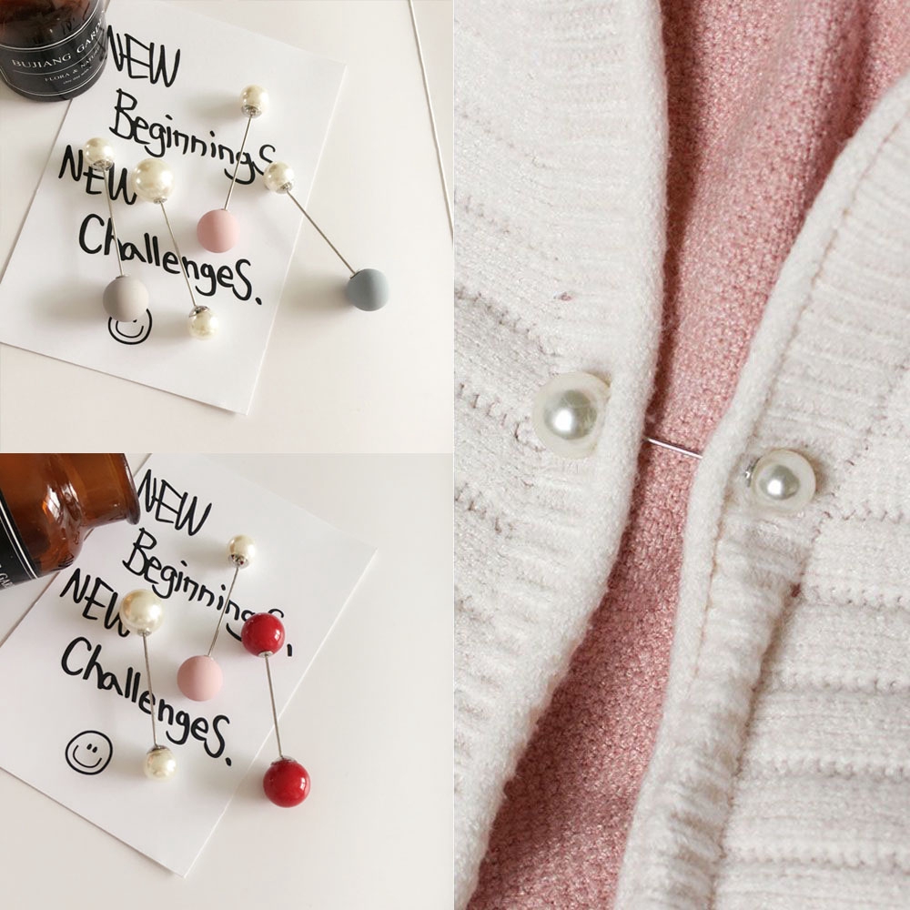 Trâm cài áo đính ngọc trai giả thời trang