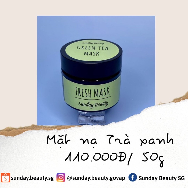 Mặt nạ Trà xanh handmade Sunday Beauty