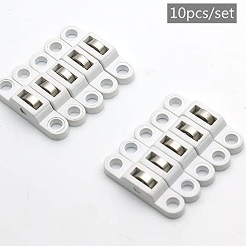 Set 10 Bánh Xe Lăn Bằng Nhựa Gắn Cửa Trượt Chuyên Dụng