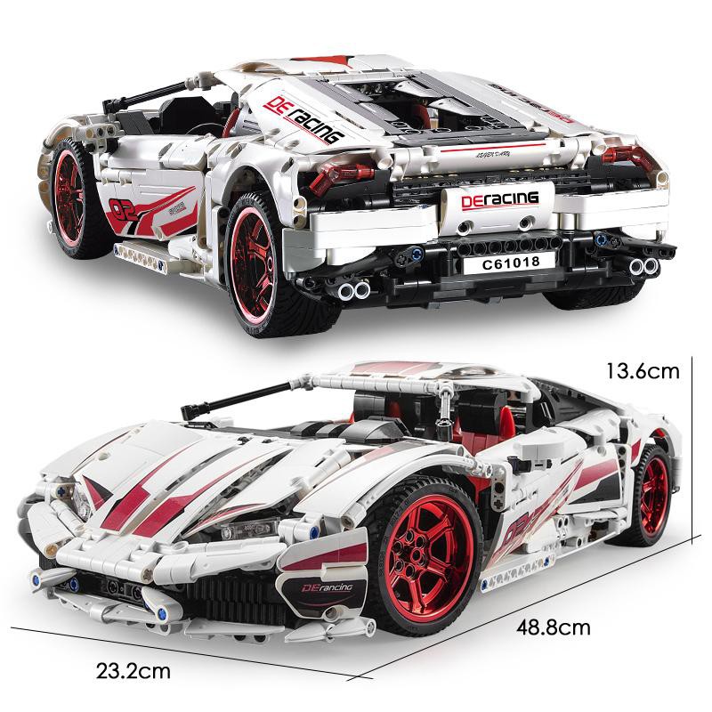 ( CÓ SẴN) lắp ráp mô hình Technic Cada C61018 Super car MÔ HÌNH XE ĐUA Lamborghini Huracan LP 610