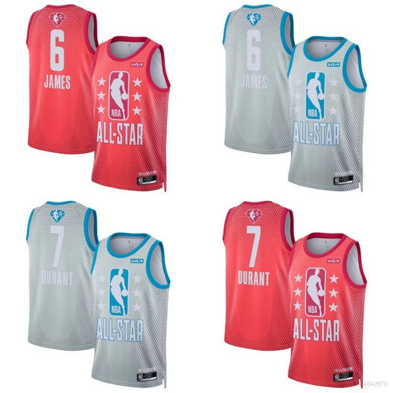 Áo Thun Thể Thao Nba Jersey 2022 All-Star No.6 James No.7