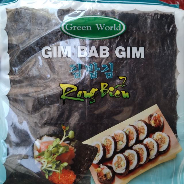 Rong biển miếng cuộn sushi Gim Bab Gim của Green World