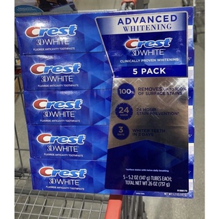 (mẫu mới ) Kem Đánh Răng Crest 3D White Toothpaste 147g 1cây