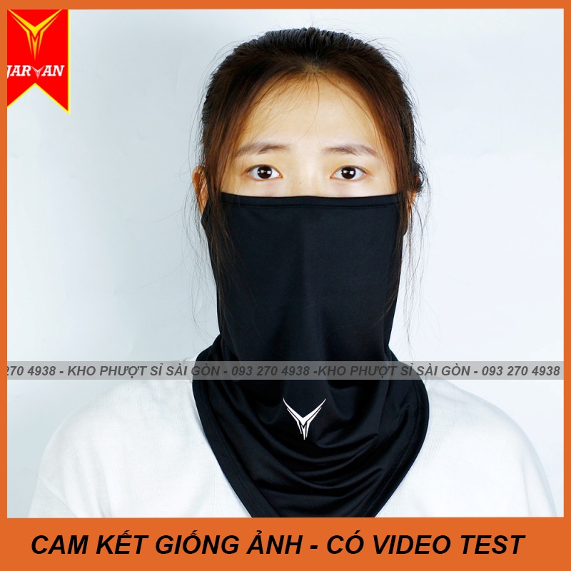 Khăn đa năng chống nắng Tam giác Jarvan chống nắng đi Grab - Giao hàng - Khăn đa năng tam giác cao cấp