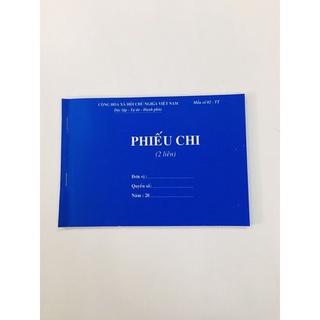 Phiếu thu chi 1 liên/2 liên/3 liên A5 100 tờ