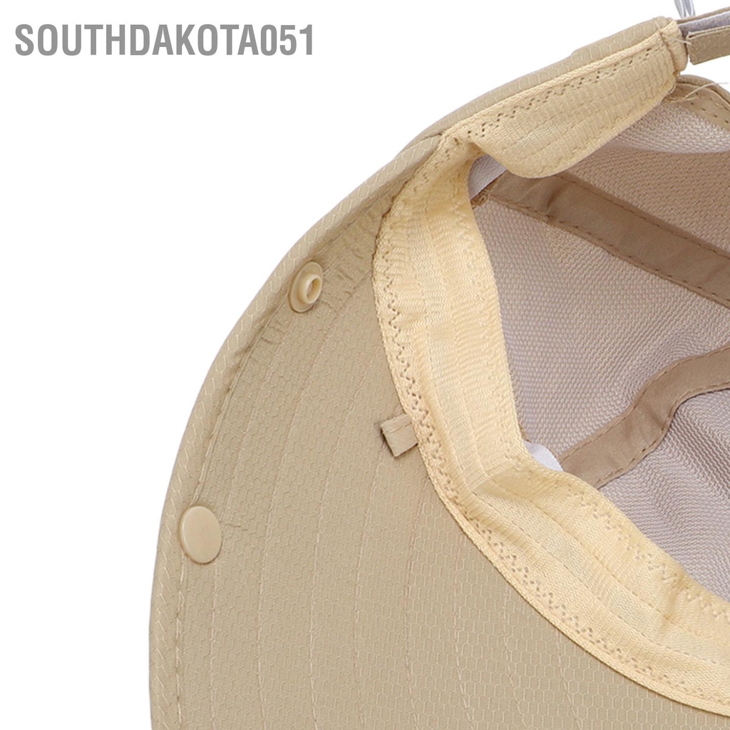 Southdakota051 Đi xe đạp ngoài trời Mũ chống nắng có cạnh lớn Mặt che Che chắn tia cực tím Bộ mũ câu cá