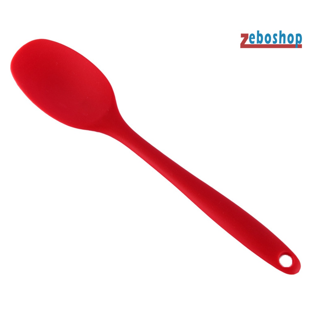 Muỗng Silicone Cán Dài Chống Dính Tiện Dụng Cho Nhà Bếp