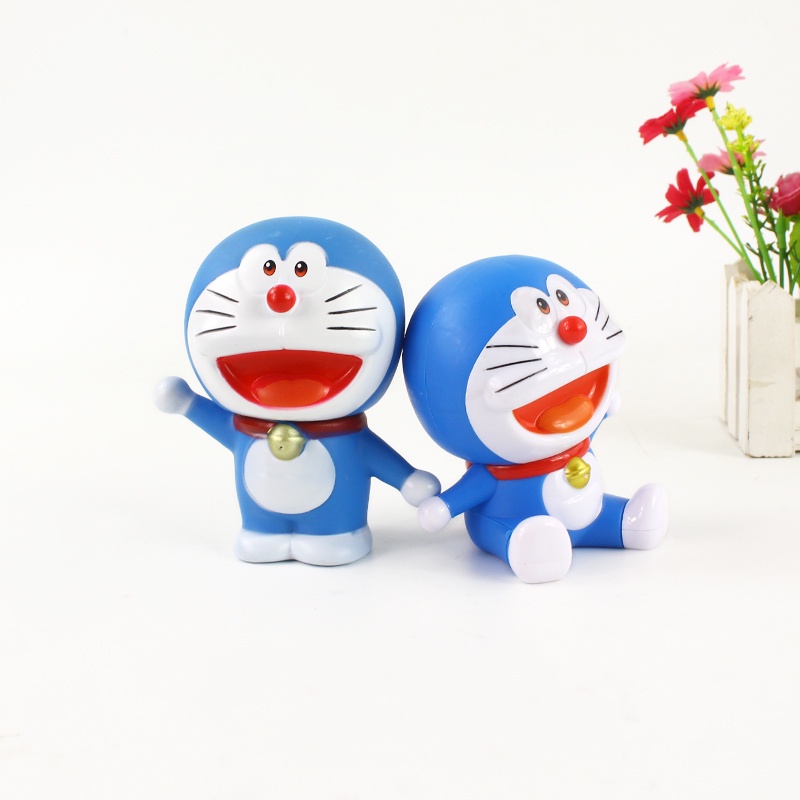 Set 2 Đồ trang trí Đồ Chơi Nhân Vật Trong Phim Hoạt Hình Doraemon