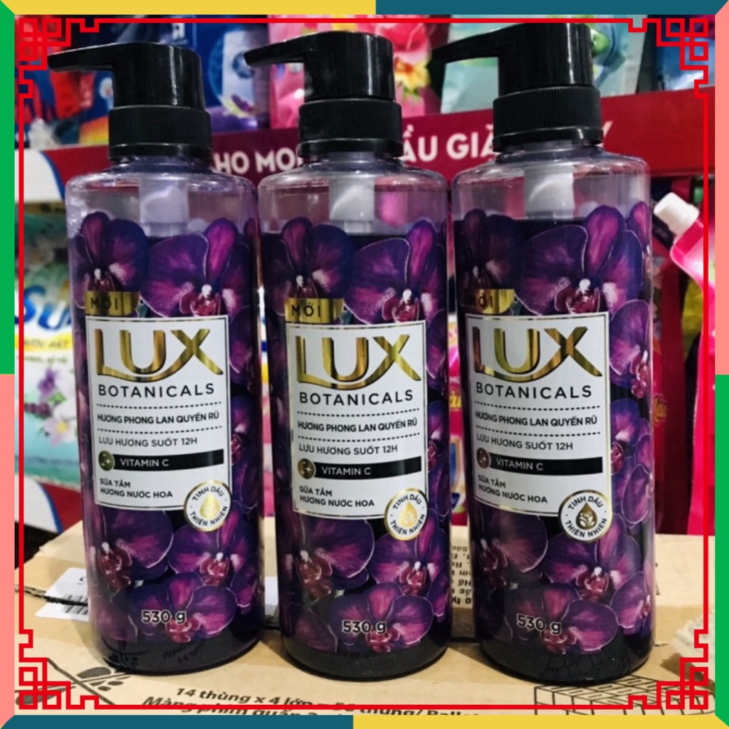 Sữa tắm Lux Botanicals hương phong lan săn chắc 530g Tặng chai 350g