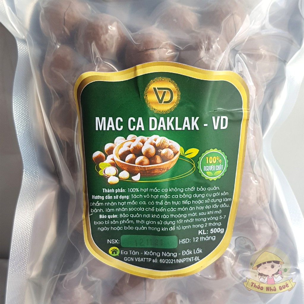 Hạt macca sấy nứt vỏ cao cấp đặc sản Daklak 500g - Đồ ăn vặt, ăn tết ngon