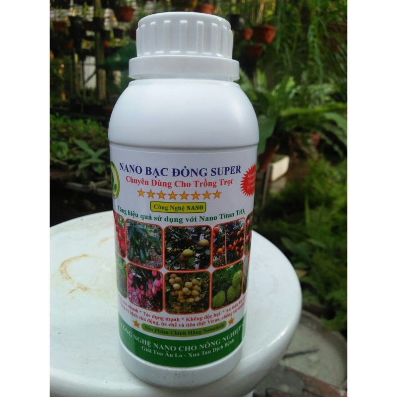 Bộ 2 chai NANO BẠC ĐỒNG SUPER VÀ NANO ĐỒNG ÕYCLORUA (500ML).