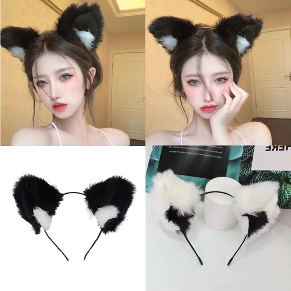 Băng Đô Tai Mèo Nhồi Bông Đáng Yêu Dành Cho Nữ