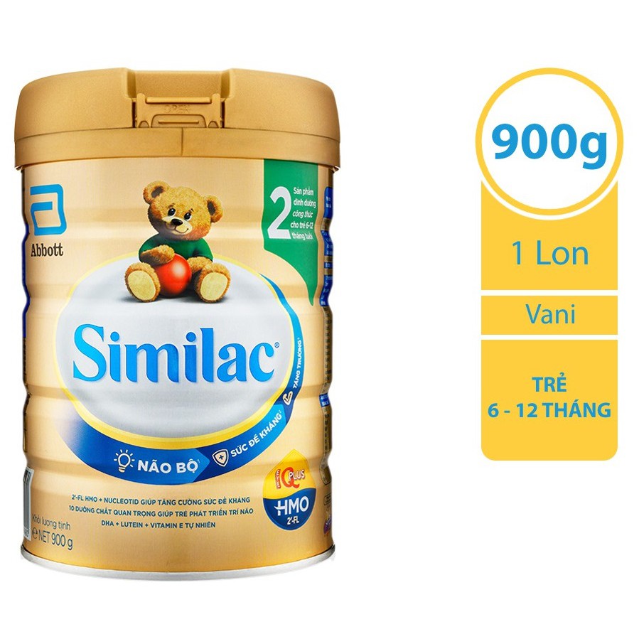 Sữa bột Similac HMO lon thiếc số 2 900g