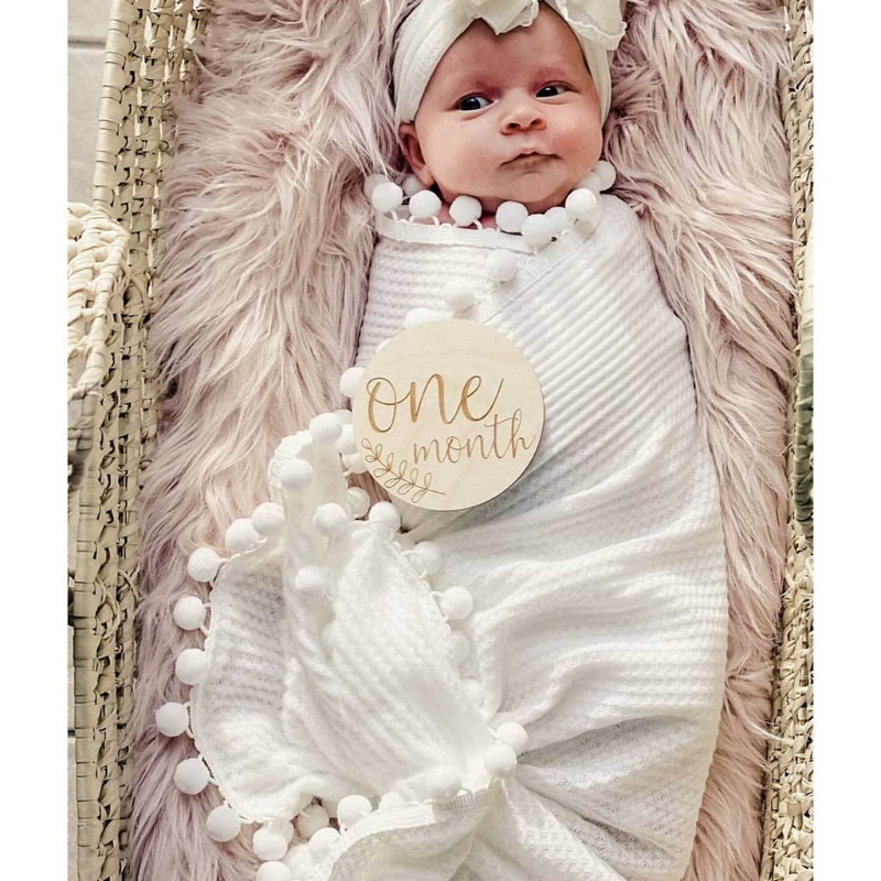 Chăn Quấn Em Bé Không Mùi Mềm Mại Thoải Mái Phối Tua Rua