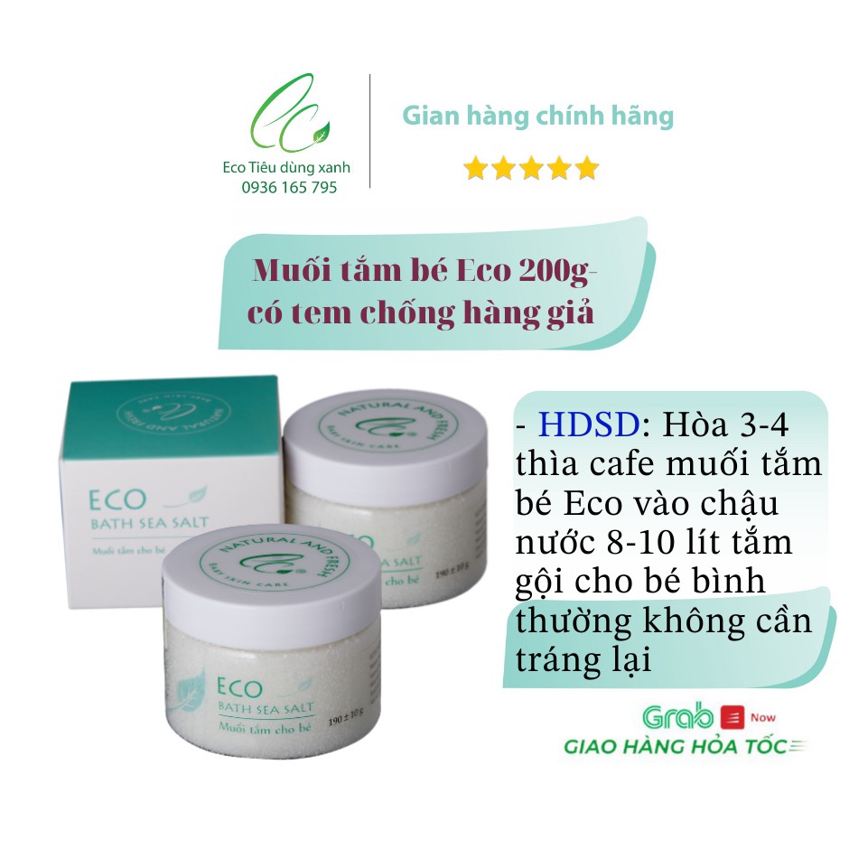 Muối tắm bé Eco Sinh Dược 200g