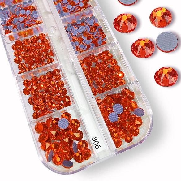 Đá Nail Chân Lưới  16 Khía Hyacinth Trang Trí Móng ANGELICA 806