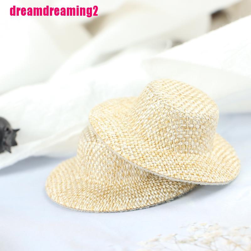 Bộ 2 Mũ Rơm mini Đáng Yêu Cho Nhà Búp Bê