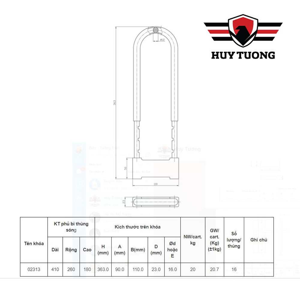 Khóa xe chữ U Việt Tiệp cao cấp, tiện lợi khóa xe đạp xe máy - Sunflowers