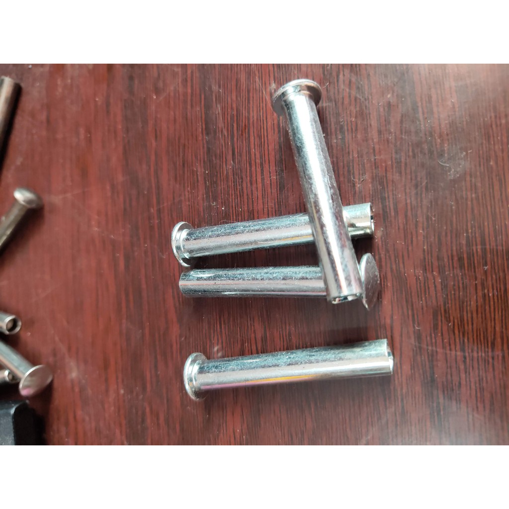Trục đinh tán dùng để thay bánh xe vali du lịch đường kính 7mm độ dài 46mm