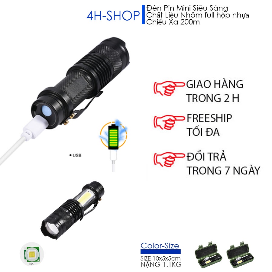 Đèn pin mini siêu sáng - Dễ dàng mang theo và chiếu sáng trong mọi tình huống.