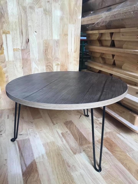 Bàn tròn xếp MDF đường kính 60cm | BigBuy360 - bigbuy360.vn