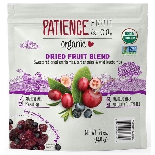 Nam Việt Quất, Việt Quất và Cherry sấy hữu cơ Patience 680g