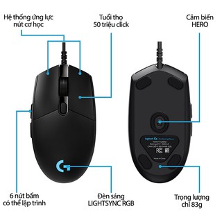 Chuột Logitech G-Pro Hero RGB Gaming