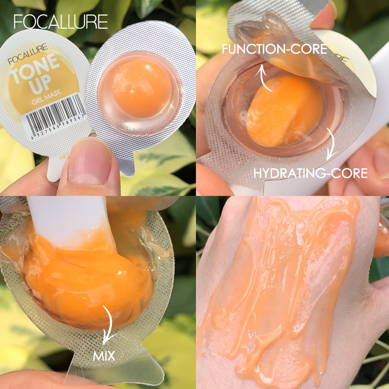 FOCALLURE Small Egg Mask Moisturizing Firming And Brightening Apply Mud Mask Masker PerbaikanMặt nạ dưỡng ẩm và dưỡng ẩm techo