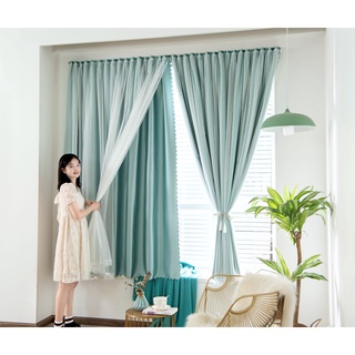 Rèm Dán Tường Cửa Sổ,Rèm Cửa Trang Trí-Không Cần Khoan Vô Cùng Tiện Lợi, Chất Liệu Vải Cản Sáng Tốt.(vải lụa cao cấp).