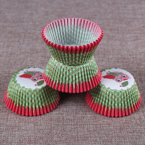 Set 100 cốc giấy đựng bánh cupcake